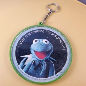 Kermit Keychain Muppets Hallmark Love is Something I'm Still Green At Keyring